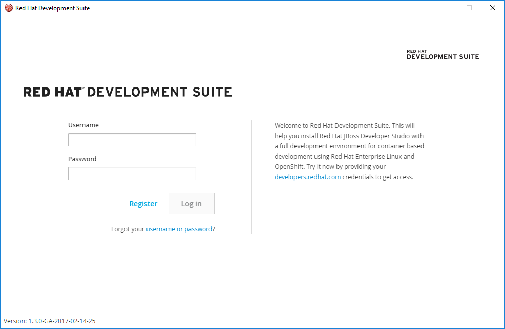 Installation Guide Red Hat Development Suite 1.3 Red Hat Customer Portal