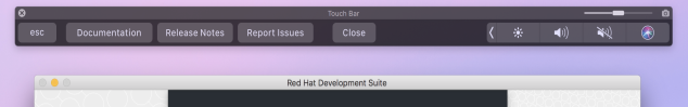 Touch Bar with Documentation