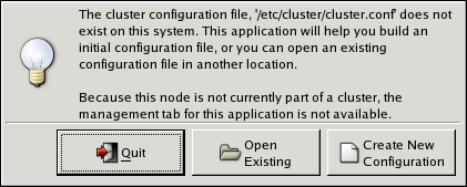 Starting a New Configuration File