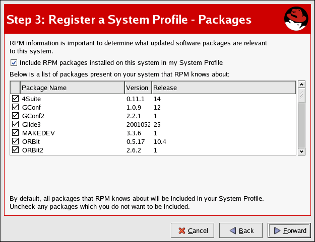 Registering with RHN