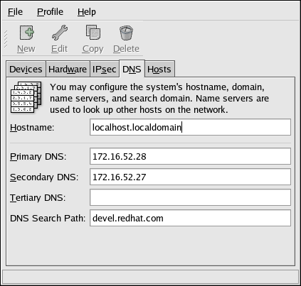 rhel dns config