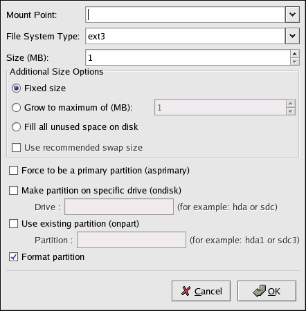 Creating Partitions