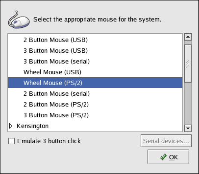 Mouse Configuration