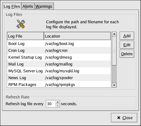 Log File Locations