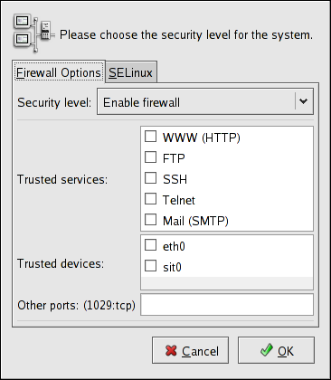 Security Level Configuration Tool