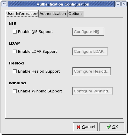 Chapter 29. Authentication Configuration Red Hat Enterprise Linux