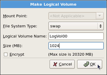 Creating a Logical Volume