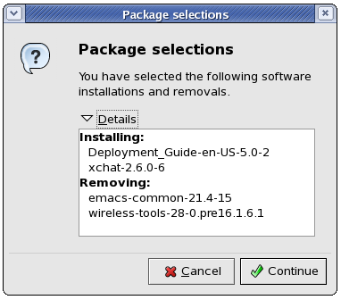 13.2. Installing and Removing Packages Red Hat Enterprise Linux 5