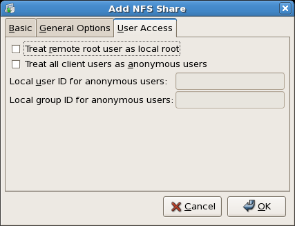 NFS User Access