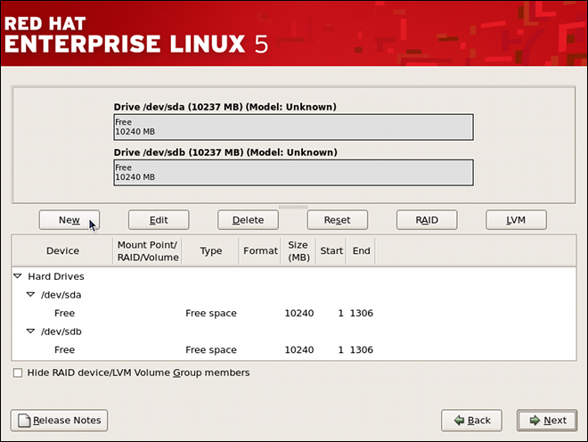 Two Blank Drives, Ready for Configuration