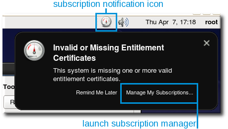 Subscription Warning Message