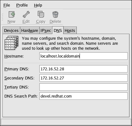 redhat check dns