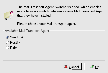 Mail Transport Agent Switcher