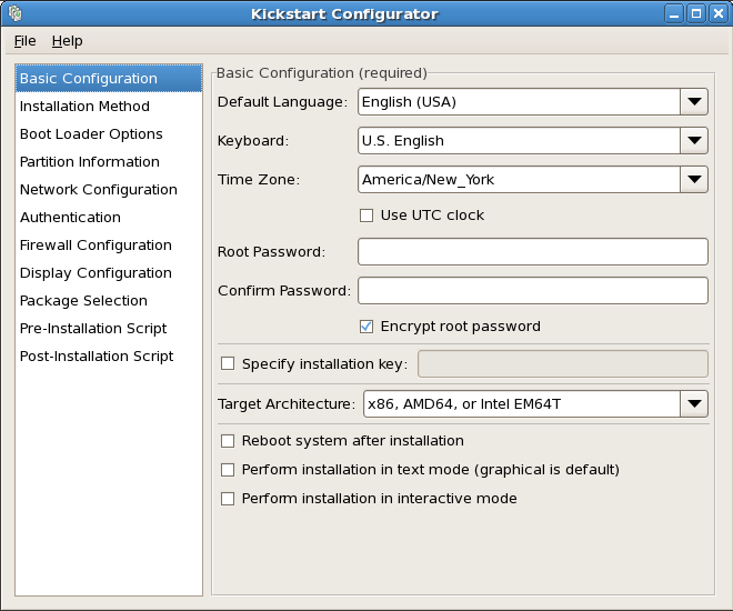 kickstart redhat 8