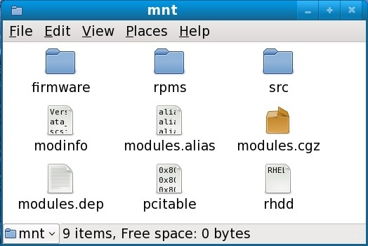 Contents of a typical driver update disc on CD or DVD