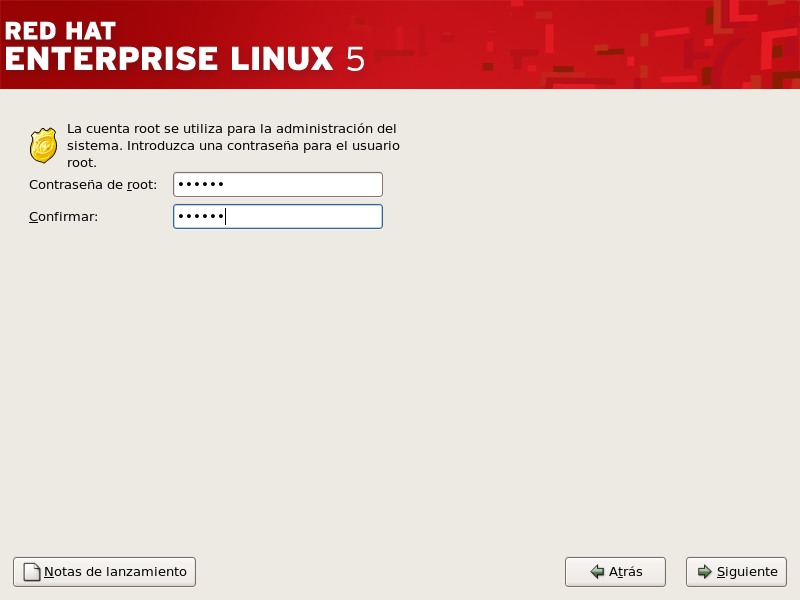 Contraseña de Root