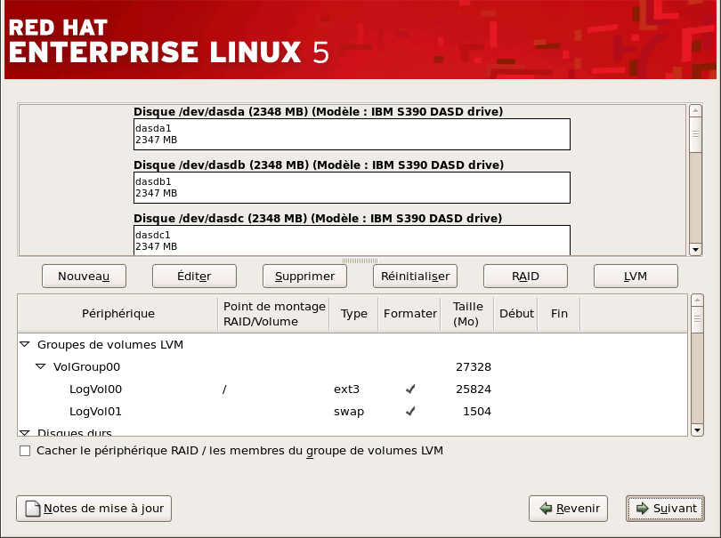 Partitionnement avec Disk Druid