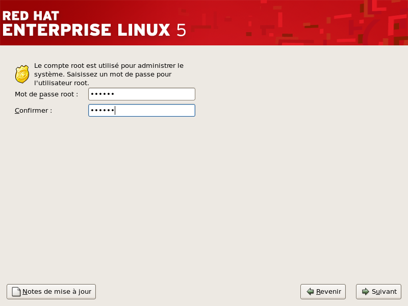 Mot de passe root (ou super-utilisateur)