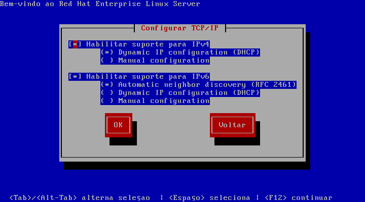 Configuração do TCP/IP