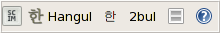 SCIM Toolbar - Hangul