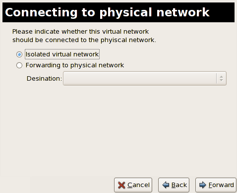 Connecting to physical network