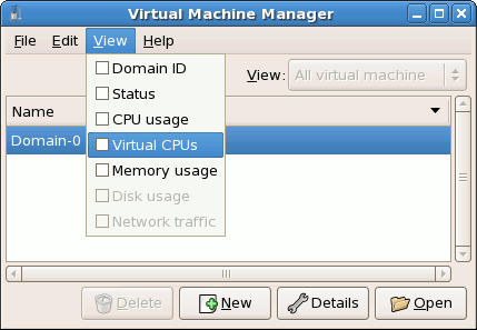 Mostrar CPUs virtuales