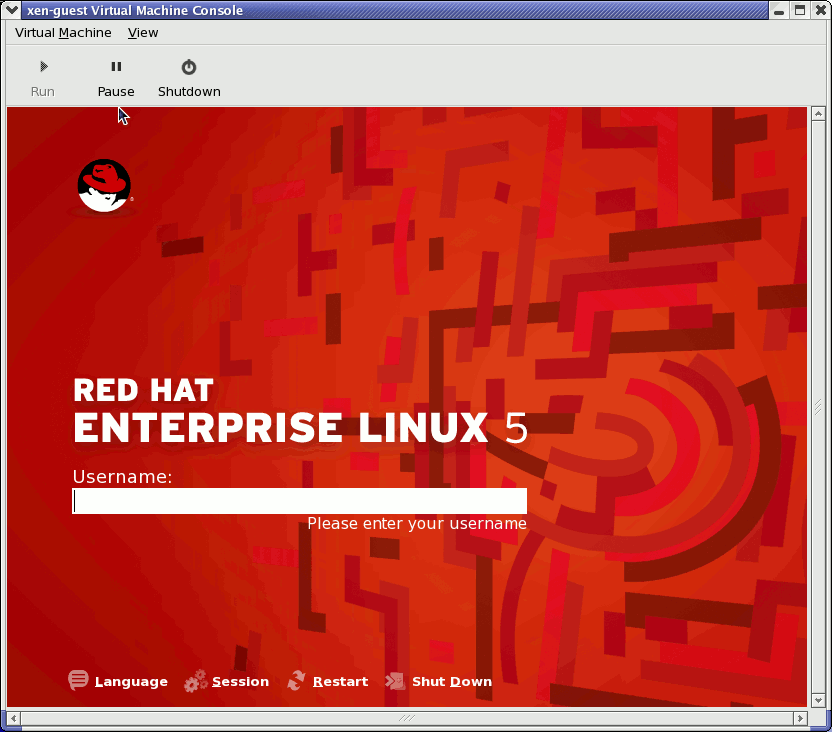 Red Hat Enterprise Linux 5.1 (guest)