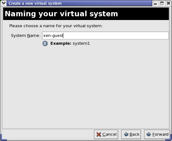 Come nominare il sistema virtuale
