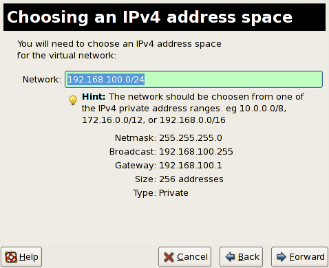 Choosing an IPv4 address space