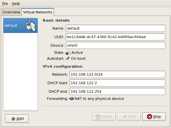 Virtual Network Configuration