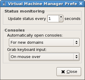 Configuring Status Monitoring