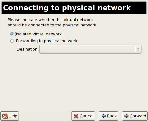 Connecting to physical network