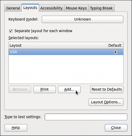 Keyboard Layout Preferences