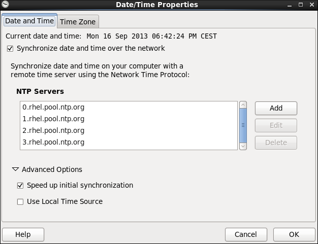 how to change timezone linux rhel 6