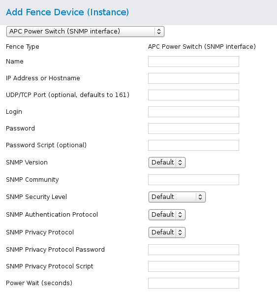 SNMP 経由の APC 電源スイッチ