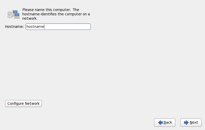 Setting the hostname