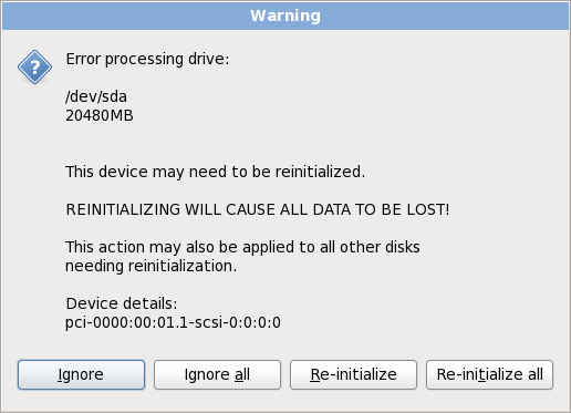 linux initialize drive as mbr linux