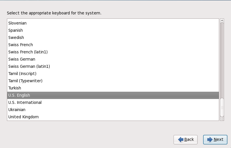 Configuración del teclado