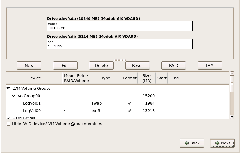 Partitionnement sur systèmes IBM System p