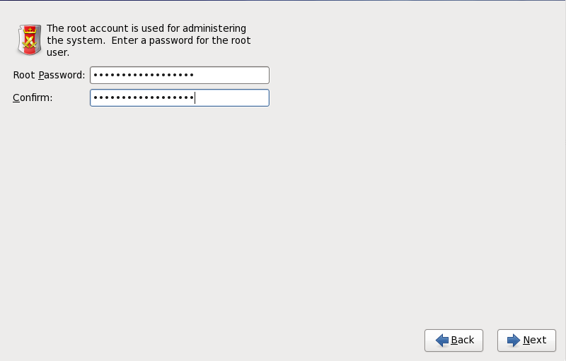 Password di root