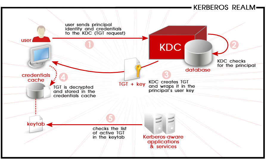 Kerberos 認証手順