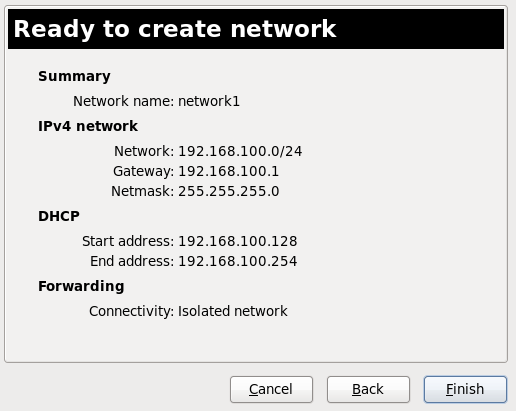 Ready to create network