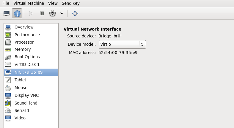 Displaying network configuration