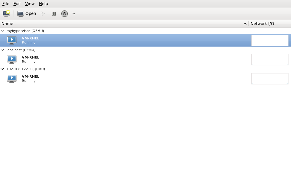 Displaying Network I/O