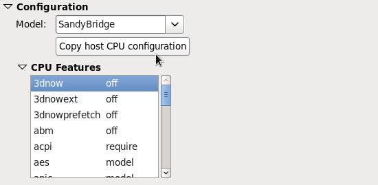 CPU Configuration Options