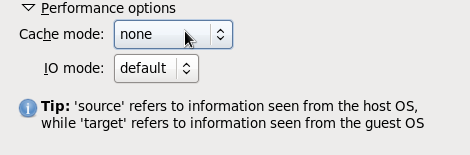 Virtual Disk Performance Options