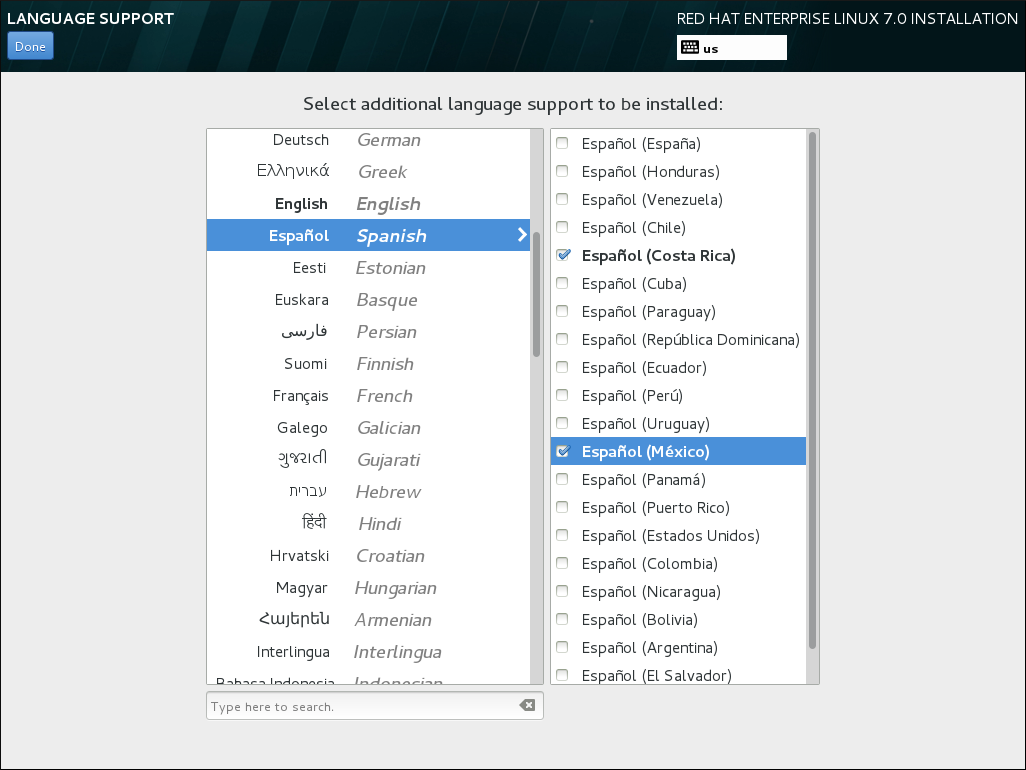 Configuring Language Support