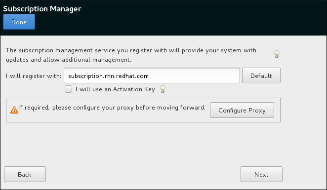 Subscription Manager Screen