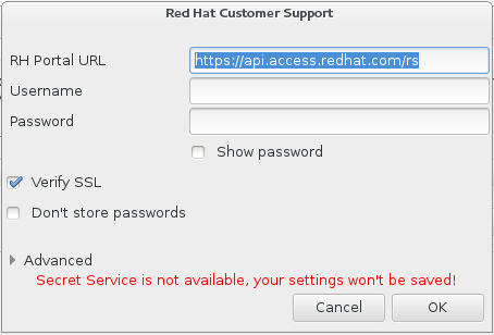 Red Hat 고객 지원 구성