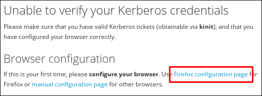 Link to the Firefox Configuration Page